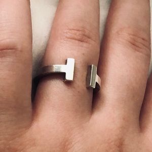 Tiffany T Square Ring in Sterling Silver
